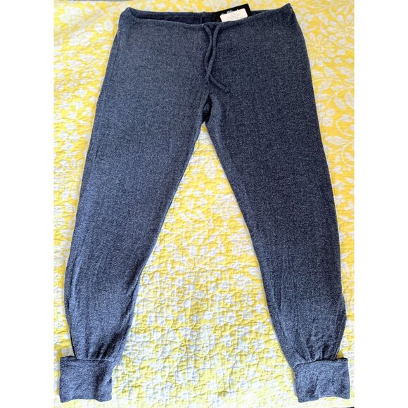 CHASER Heather Grey Blue Drawstring Lounge Joggers Size Small NEW - Picture 3 of 4